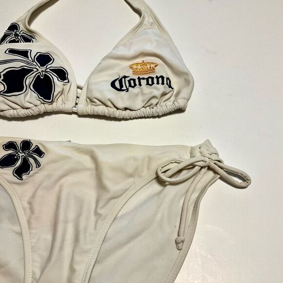 Corona string bikini Y2K White with Logo XL - Picture 5 of 13